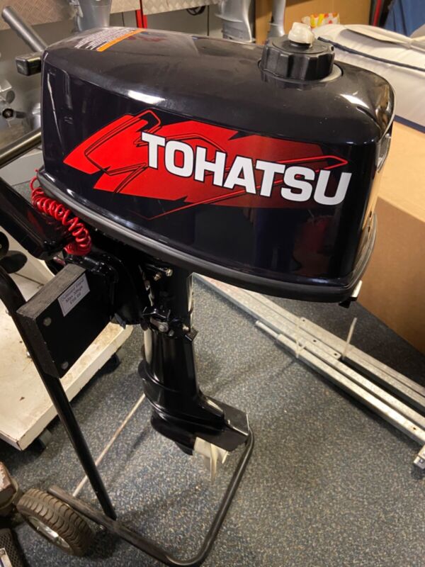 Tohatsu 5Hp Short Shaft Outboard Engine Manual Start Two Stroke For