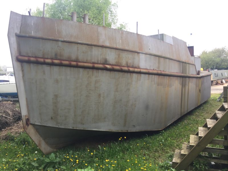 50ft Macduff Tug Style River Cruiser Boat Wide Beam Dutch Barge Canal