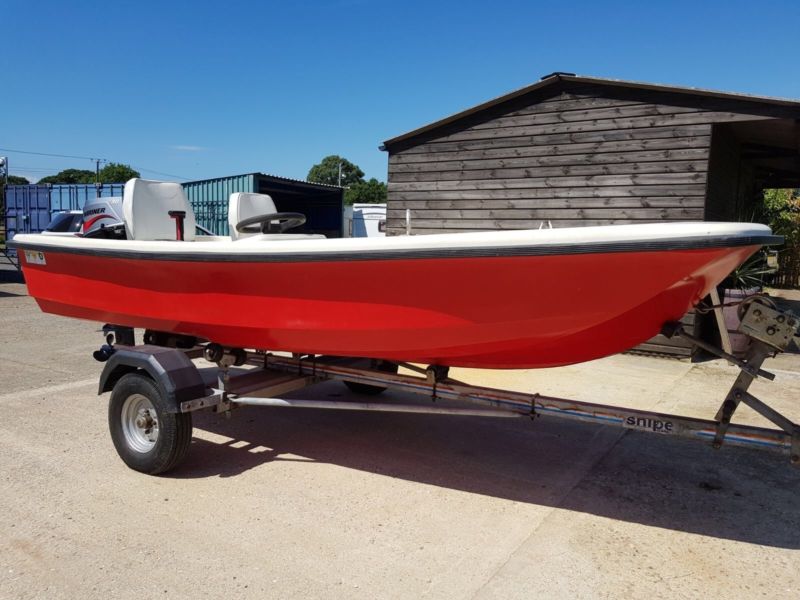 Dell Quay Dory 13 Ft Boat New Marina 30 Hp Outboard Engine Snipe ...