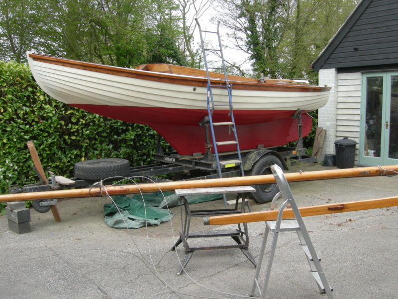 20ft wooden sailboat