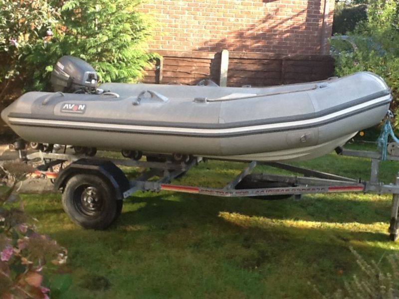 Avon Rover Rib 310 Grey Boat With Engine And Trailer for sale from ...