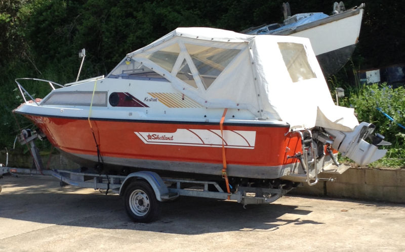 Shetland Kestral 18ft Cabin Cruiser Boat With 50 Hp ...