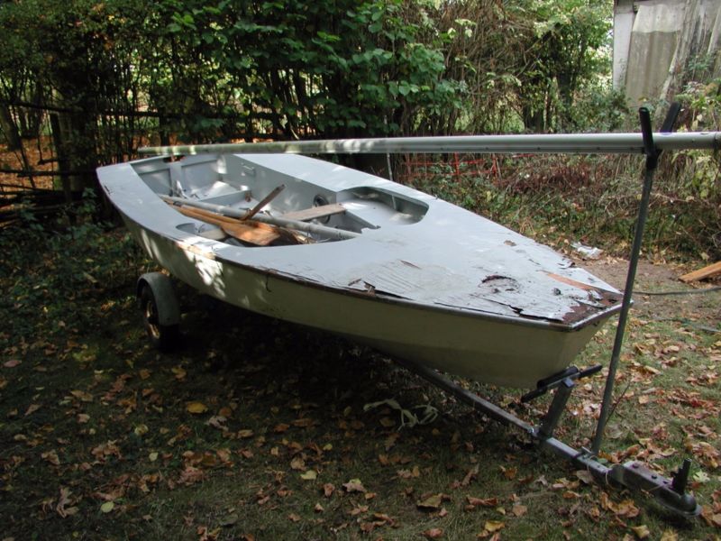 Boat Project Classic Miracle 14 Foot Sailing Dinghy And Trailer For