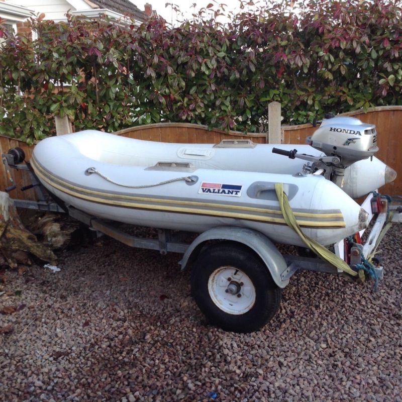 Rib/inflatable Boat Plus Trailer And Engine for sale from United Kingdom