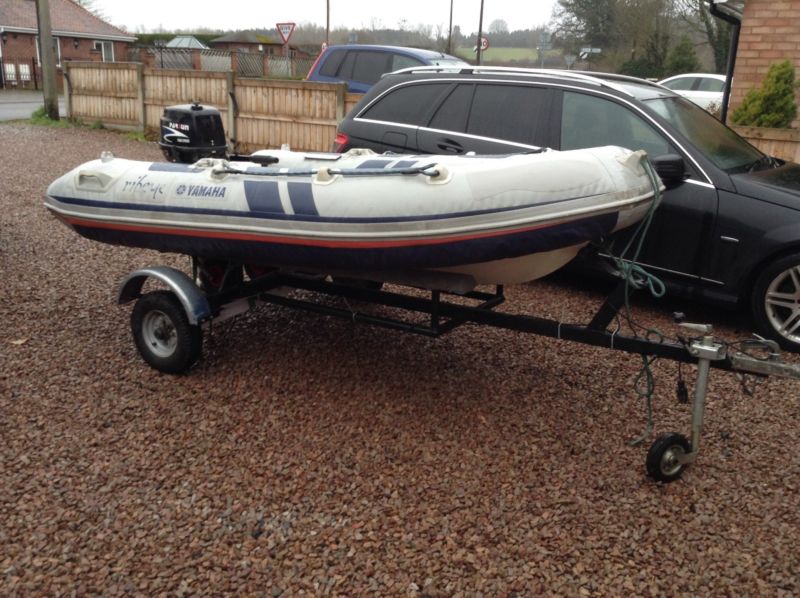 Ribeye Rib/inflatable Boat With Trailer & 6hp Parsun Engine for sale ...