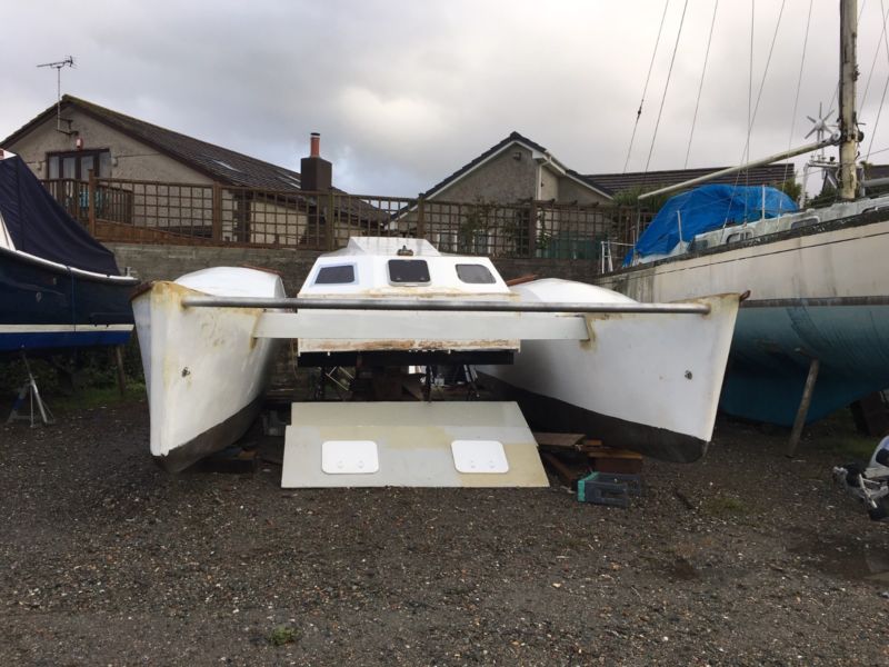 unfinished catamaran project for sale