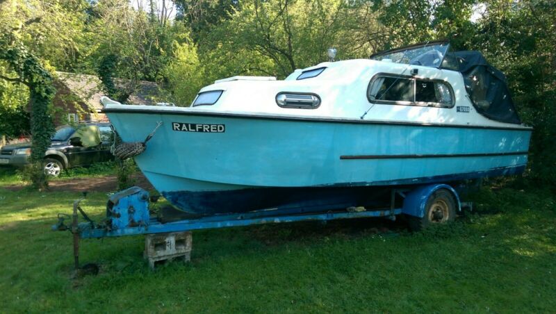 Freeman Mk1 22 Foot Narrow Beam Boat And Trailer For Sale From United