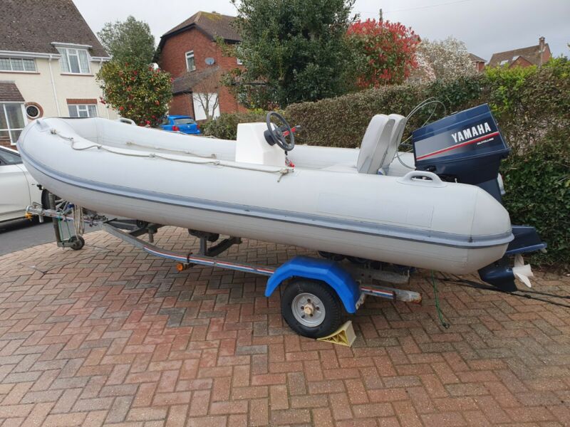 Rib Boat Hypalon Caribe 4M With Yamaha 30hp Outboard Engine Road ...