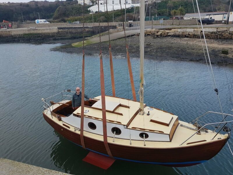 Wooden Classic Yacht 24 Foot Finesse 24 - Now Afloat. for sale from ...