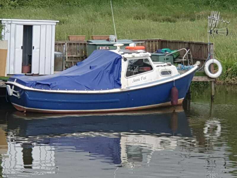 trusty 21 fishing/day boat for sale for £5,500 in uk