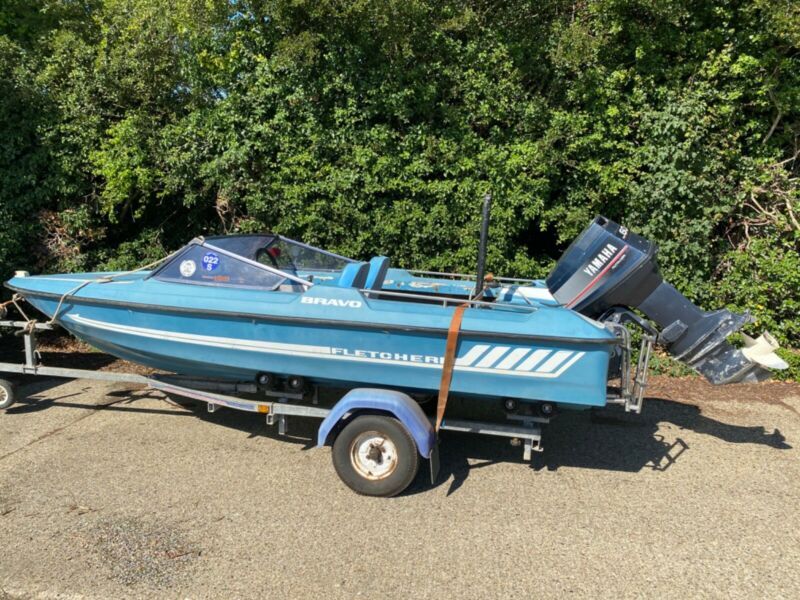 Speedboat Fletcher Bravo With Outboard And Trailer for sale from United ...