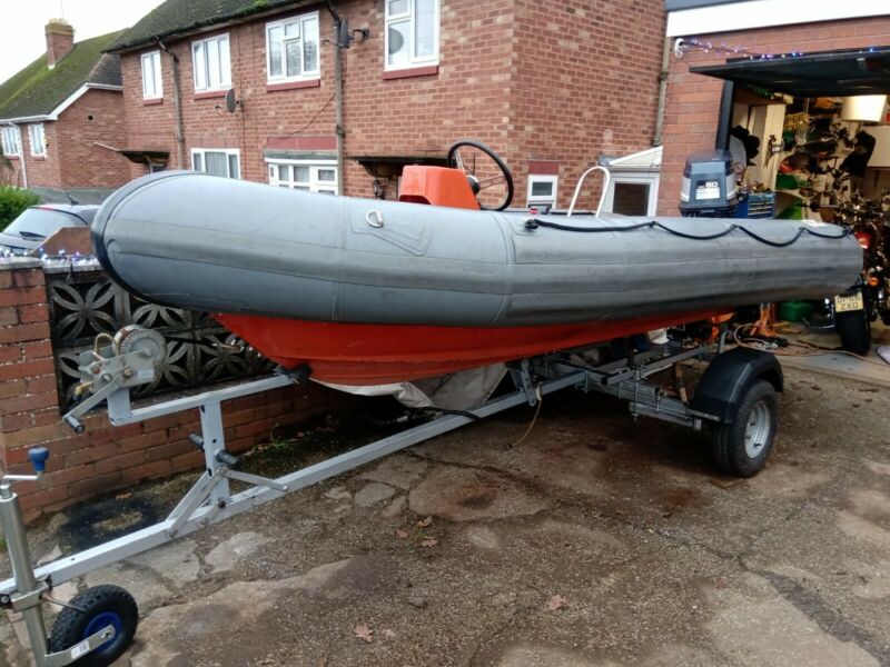 Avon Searider Rib 4 Meter Rigid Inflatable With 60HP Yamaha Outboard ...