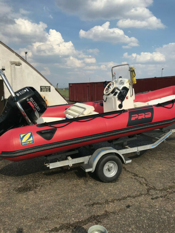 Zodiac Pro 12 Rib - Boat With Suzuki 4 Stroke 70hp Outboard And Trailer ...