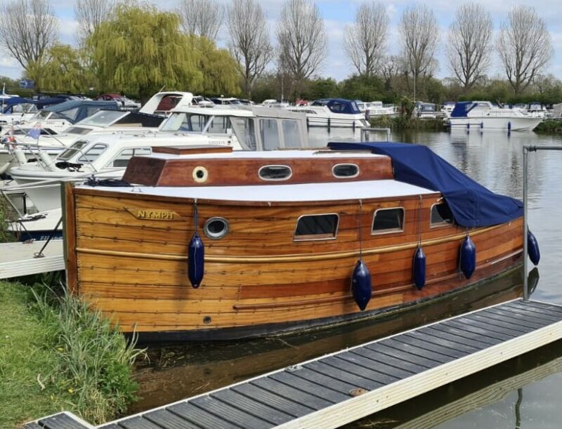 Traditional 1935 Wooden Motor Cruiser Boat. Beautiful And Rare for sale ...