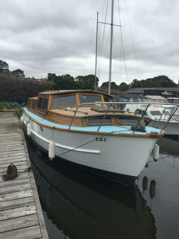 George Smith And Sons Wooden Boat, Norfolk Broads Cruiser For Sale From 