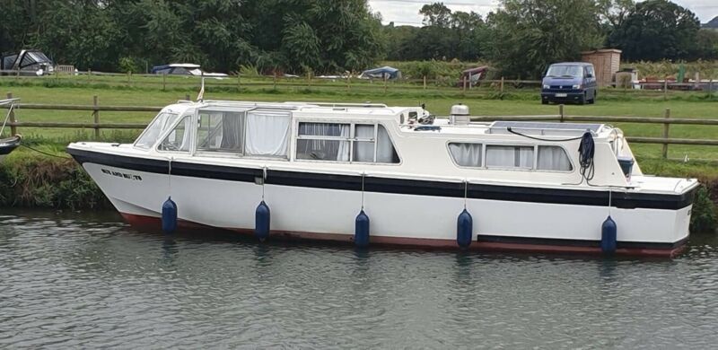 Aqua Fibre Ruby Broom Broads Cruiser /liveaboard Boat for sale from ...