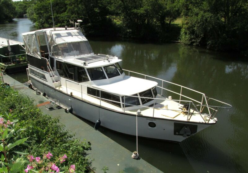 Dutch Steel Motor Cruiser 40 Foot With Residential Mooring Liveaboard ...