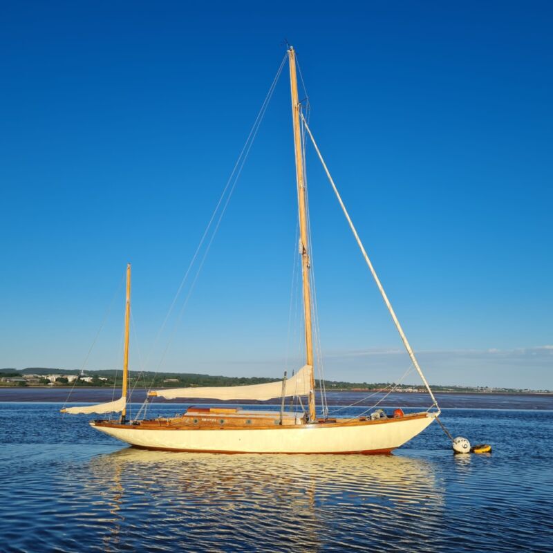 Stunning 33' Classic Wooden Sailing Boat Yawl For Sale From United Kingdom