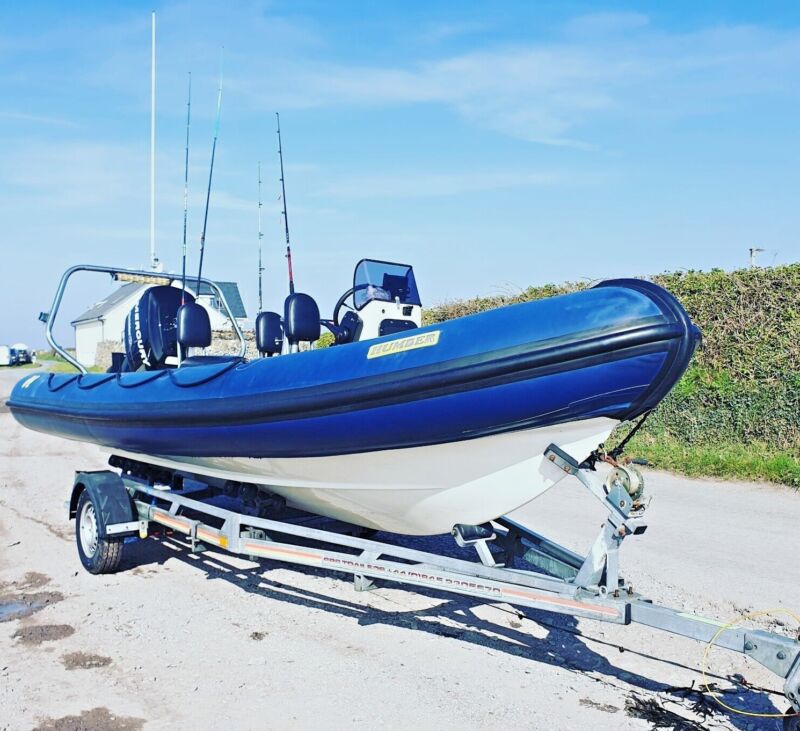 Humber 6 Mtr Humber Rib Destroyer With Trailer Mercury 150HP Two Stroke ...