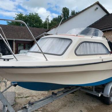 Shetland Boat 498 Cabin Cruiser Day Boat River Costal 16ft For